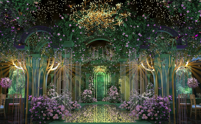 耿马奇妙森林婚礼堂效果展示