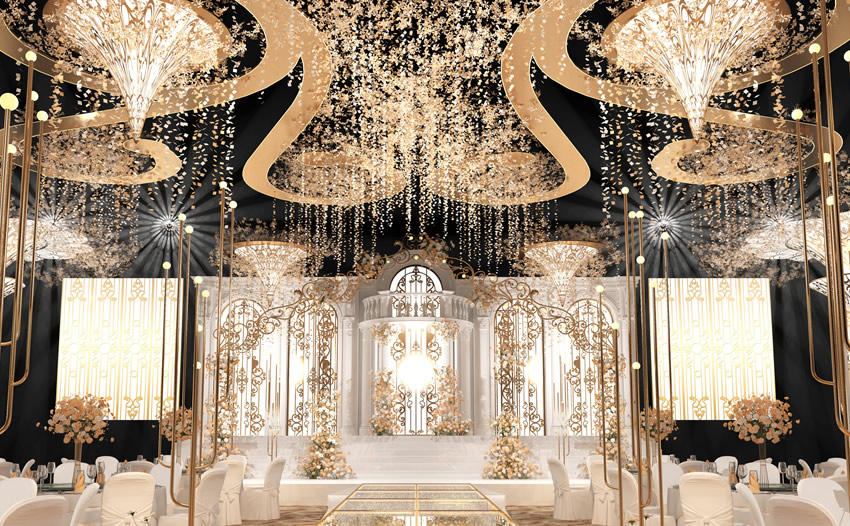 耿马花木兰喜事汇金色大厅效果展示